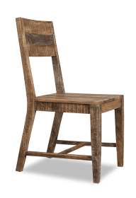 Set Of 2 Solid Mango Wood Dining Chairs