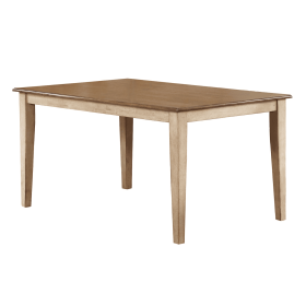 Sunset Trading Simply Brook 60" Rectangular Dining Table | Amish Brown Solid Wood | Seats 7