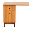 66.5" Modern L-shaped Executive Desk with delicate tempered glass Cabinet Storage,Large Office Desk with Drawers,Business Furniture Desk Workstation f