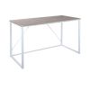 47.2 inch Computer Desk Modern Writing Desk, Simple Study Table, Industrial Office Desk, Sturdy Laptop Table for Home Office, oak & white