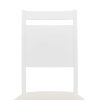 TOPMAX Farmhouse 6-Piece Wood Dining Table Set with 4 Upholstered Chairs and Bench, White
