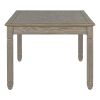 TREXM 6-Piece Retro 72'L Rectangular Dining Table Set with 4 Drawers, 4 Upholstered Chairs & 1 Bench for Dining Room (Grey)