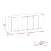 Briargate 2-Piece Kitchen Set, Kitchen Island and Wall Cabinet, White and Onyx