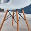 1+4,5pieces dining set,31.5"WHITE Table metal leg Mid-century Dining Table for 4-6 people With Mdf Table Top, Pedestal Dining Table, End Table Leisure