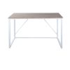 47.2 inch Computer Desk Modern Writing Desk, Simple Study Table, Industrial Office Desk, Sturdy Laptop Table for Home Office, oak & white