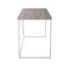 47.2 inch Computer Desk Modern Writing Desk, Simple Study Table, Industrial Office Desk, Sturdy Laptop Table for Home Office, oak & white