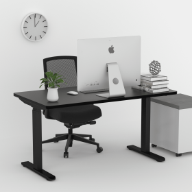 Electric Stand up Desk Frame - ErGear Height Adjustable Table Legs Sit Stand Desk Frame Up to Ergonomic Standing Desk Base Workstation Frame Only (Color: as Pic)