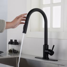Touch Kitchen Faucet with Pull Down Sprayer (Color: as Pic)