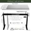 Electric Stand up Desk Frame - ErGear Height Adjustable Table Legs Sit Stand Desk Frame Up to Ergonomic Standing Desk Base Workstation Frame Only
