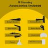 Handheld Steam Cleaner For Home Use, Steamer For Cleaning With Lock Button And 7 Accessory Kit Handheld Pressurized Steamer For Sofa, Bathroom, Car, F