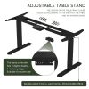 Electric Stand up Desk Frame - ErGear Height Adjustable Table Legs Sit Stand Desk Frame Up to Ergonomic Standing Desk Base Workstation Frame Only